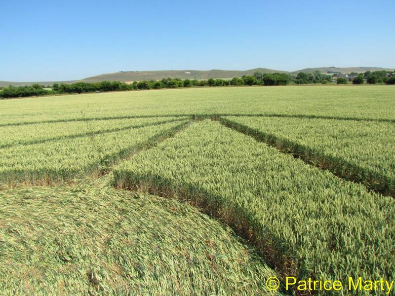 All Cannings, Wiltshire crop circle, aerial photo 33
