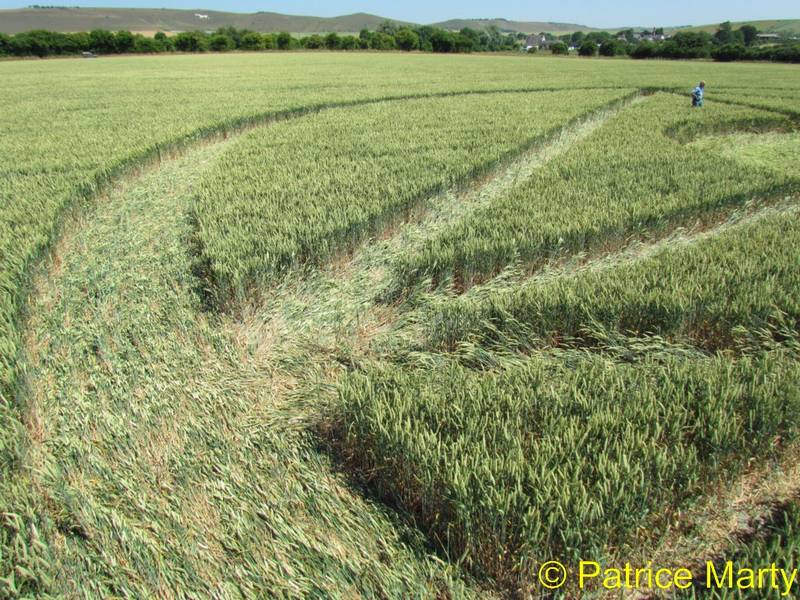 All Cannings, Wiltshire crop circle, aerial photo 31