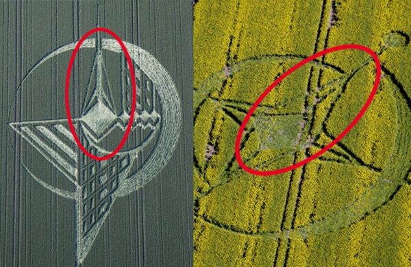 Avebury Trusloe, Wiltshire crop circle, aerial photo 42