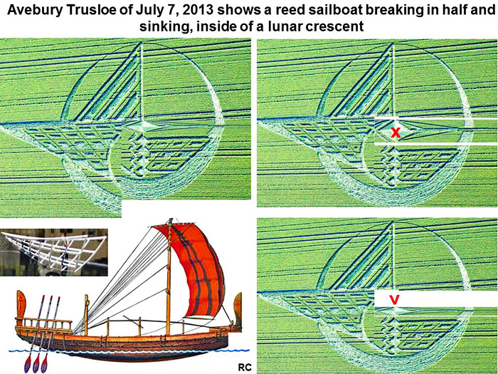 Avebury Trusloe, Wiltshire crop circle, aerial photo 22