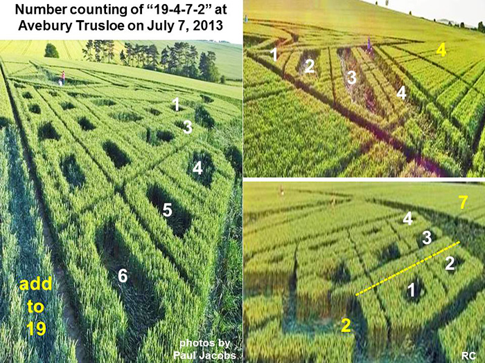 Avebury Trusloe, Wiltshire crop circle, aerial photo 26