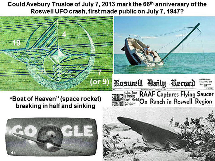 Avebury Trusloe, Wiltshire crop circle, aerial photo 43