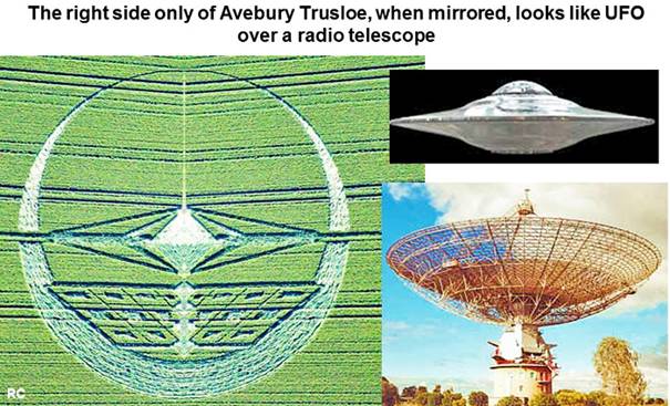 Avebury Trusloe, Wiltshire crop circle, aerial photo 64