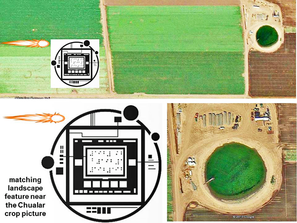Chualar, USA crop circle, aerial photo 79