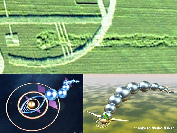 Chualar, USA crop circle, aerial photo 34