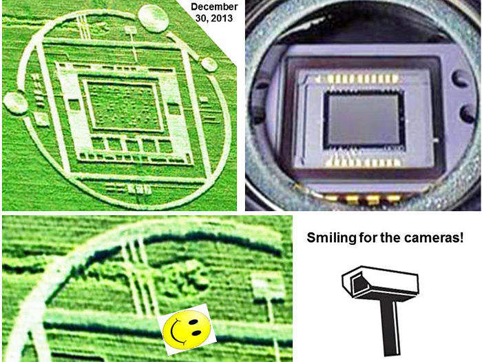 Chualar, USA crop circle, aerial photo 2