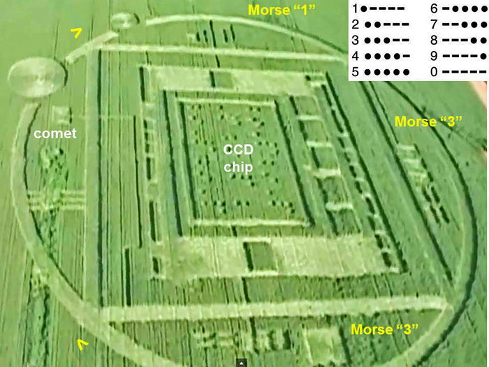 Chualar, USA crop circle, aerial photo 3