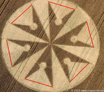 Chute Causeway, Wiltshire crop circle, aerial photo 23