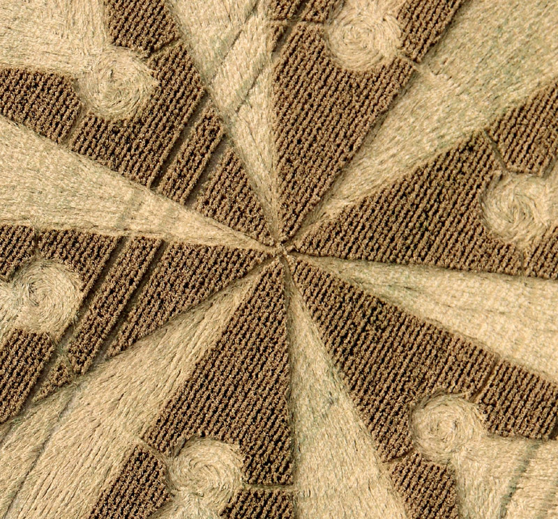Chute Causeway, Wiltshire crop circle, aerial photo 4