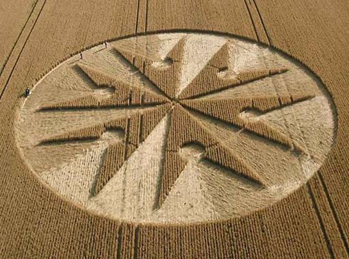 Chute Causeway, Wiltshire crop circle, aerial photo 31