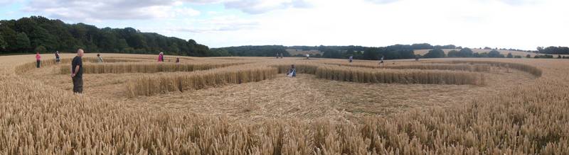 Chute Causeway, Wiltshire crop circle, aerial photo 61