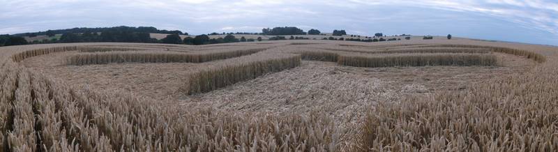 Chute Causeway, Wiltshire crop circle, aerial photo 69