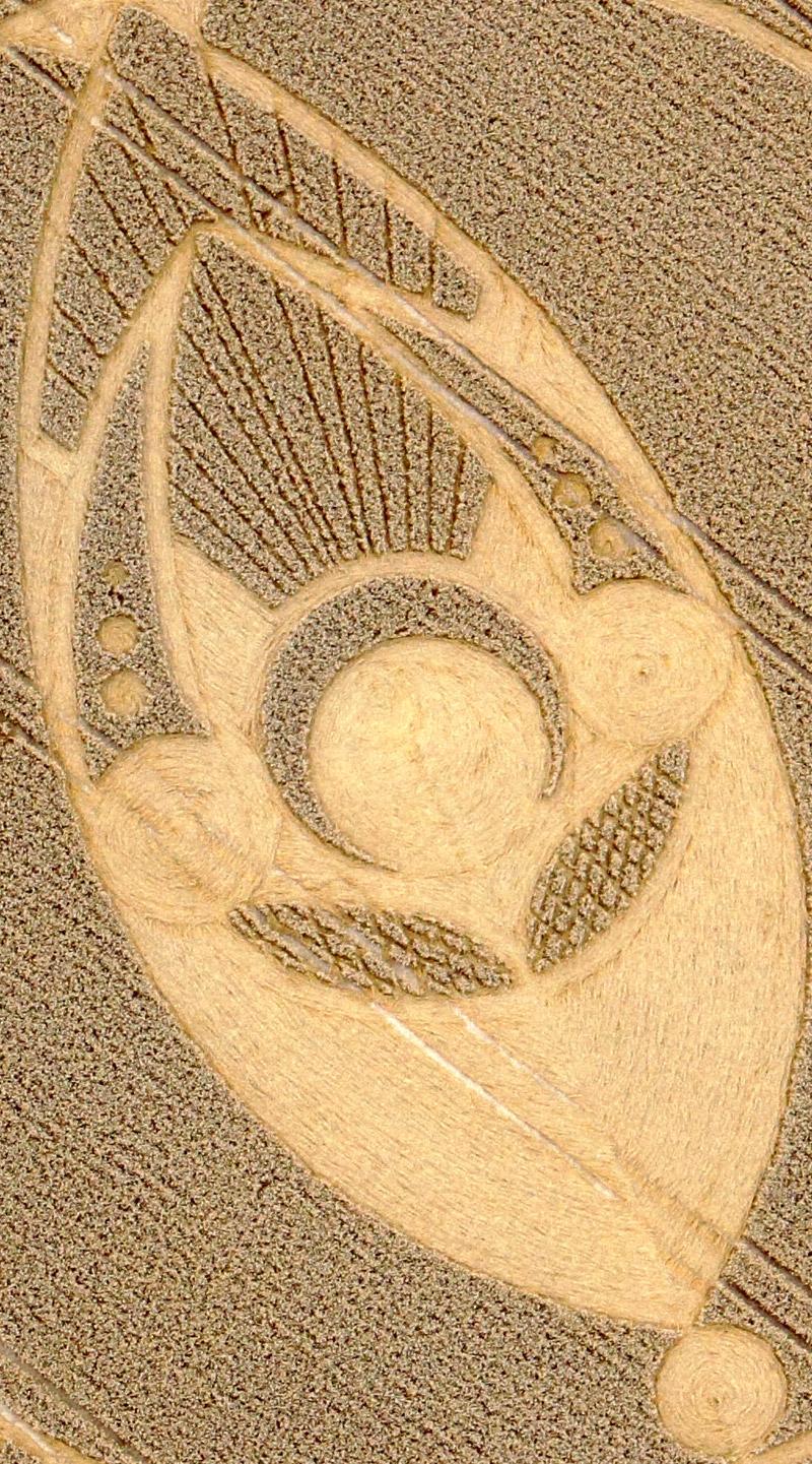 Cooks Plantation, Wiltshire crop circle, aerial photo 3