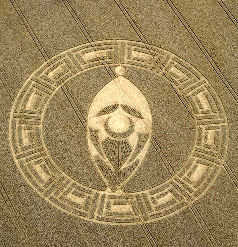 Cooks Plantation, Wiltshire crop circle, aerial photo 5