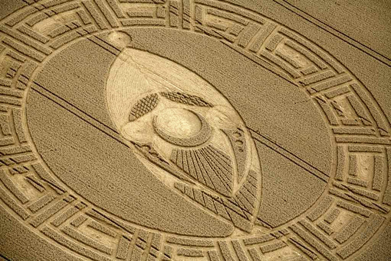 Cooks Plantation, Wiltshire crop circle, aerial photo 7