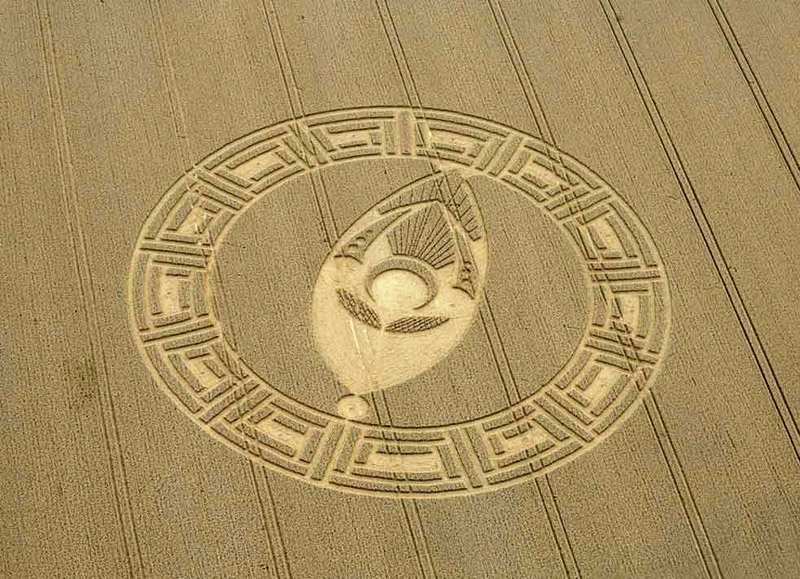 Cooks Plantation, Wiltshire crop circle, aerial photo 6