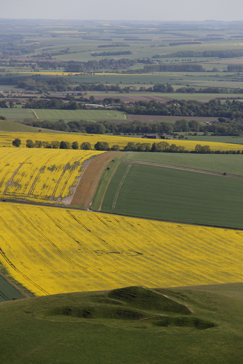 East Field, Wiltshire crop circle, aerial photo 3