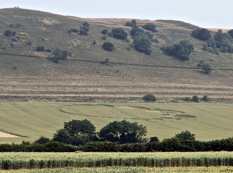 Giant's Grave, Wiltshire crop circle, aerial photo 14