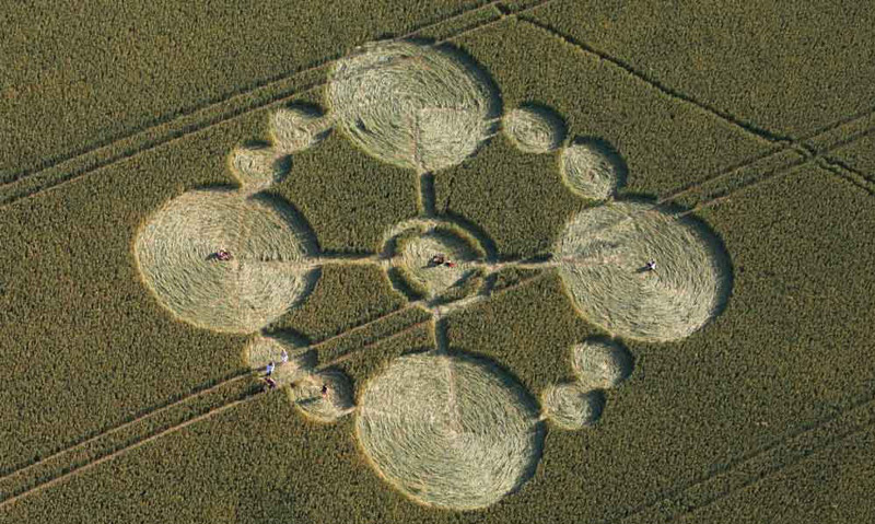 Gripp Patch, Wiltshire crop circle, aerial photo 5