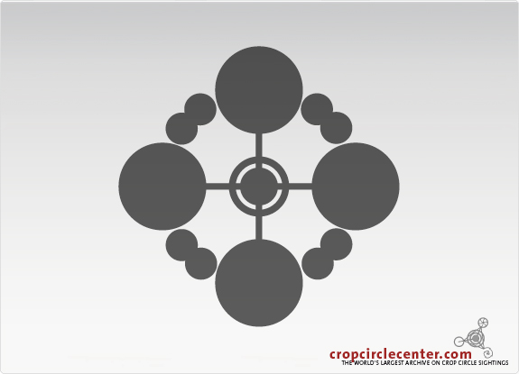 Gripp Patch, Wiltshire crop circle, aerial photo 14