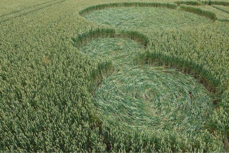 Gripp Patch, Wiltshire crop circle, aerial photo 26