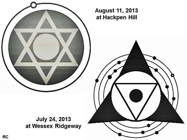 Hackpen Hill (2), Wiltshire crop circle, aerial photo 14