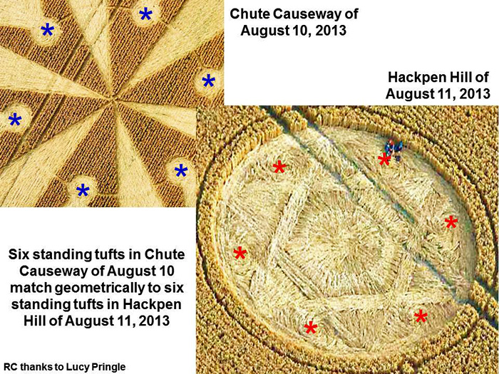 Hackpen Hill (2), Wiltshire crop circle, aerial photo 11