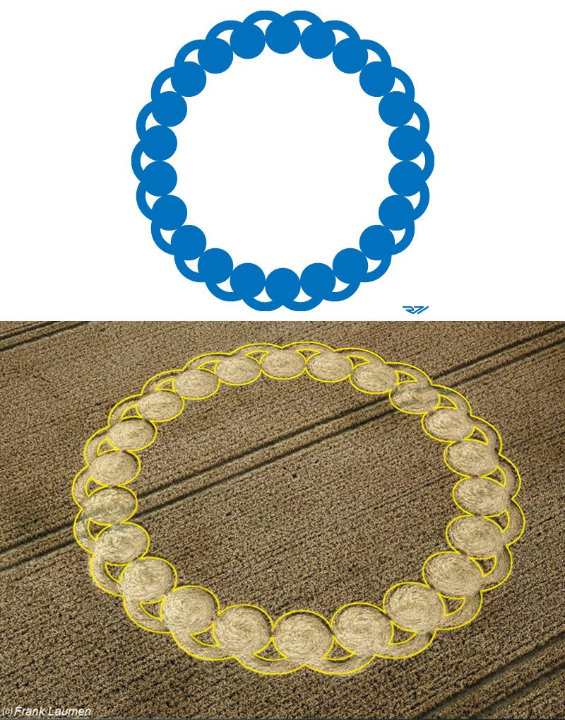 Hackpen Hill (4), Wiltshire crop circle, diagram 50