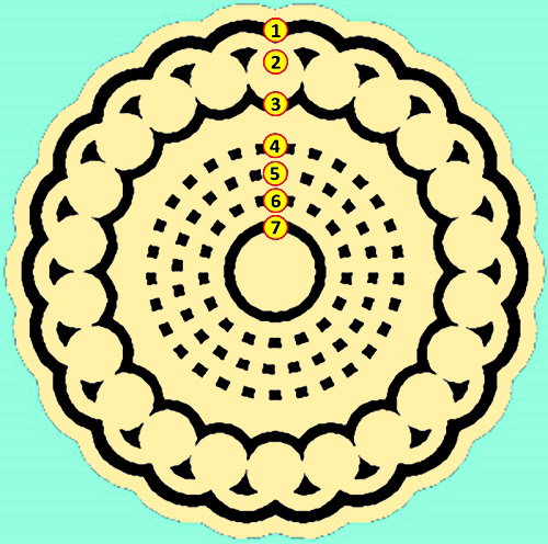 Hackpen Hill (4), Wiltshire crop circle, aerial photo 24