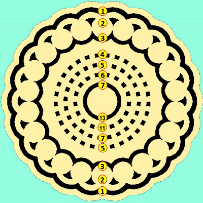 Hackpen Hill (4), Wiltshire crop circle, aerial photo 25