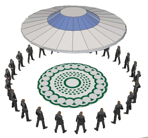 Hackpen Hill (4), Wiltshire crop circle, aerial photo 46