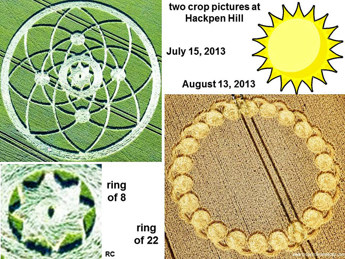 Hackpen Hill (4), Wiltshire crop circle, aerial photo 36
