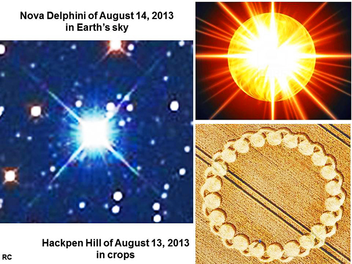 Hackpen Hill (4), Wiltshire crop circle, aerial photo 37