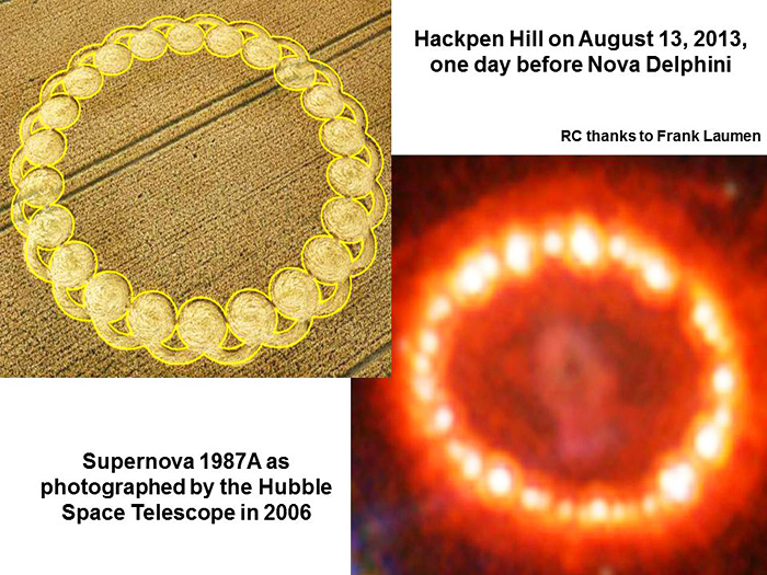 Hackpen Hill (4), Wiltshire crop circle, aerial photo 38