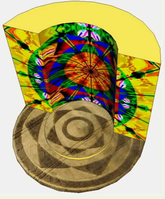 Harewell lane, Worcestershire crop circle, aerial photo 6