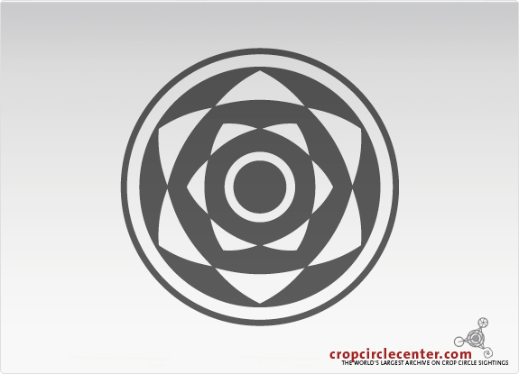Harewell lane, Worcestershire crop circle, aerial photo 10