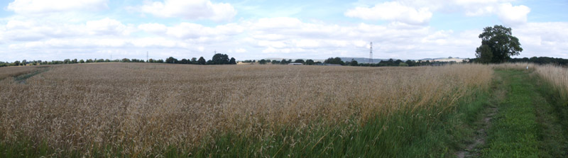 Hilcott, Wiltshire crop circle, aerial photo 34