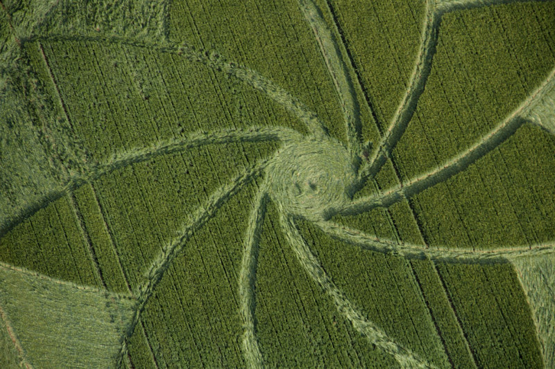 Hoden, Worcestershire crop circle, aerial photo 2