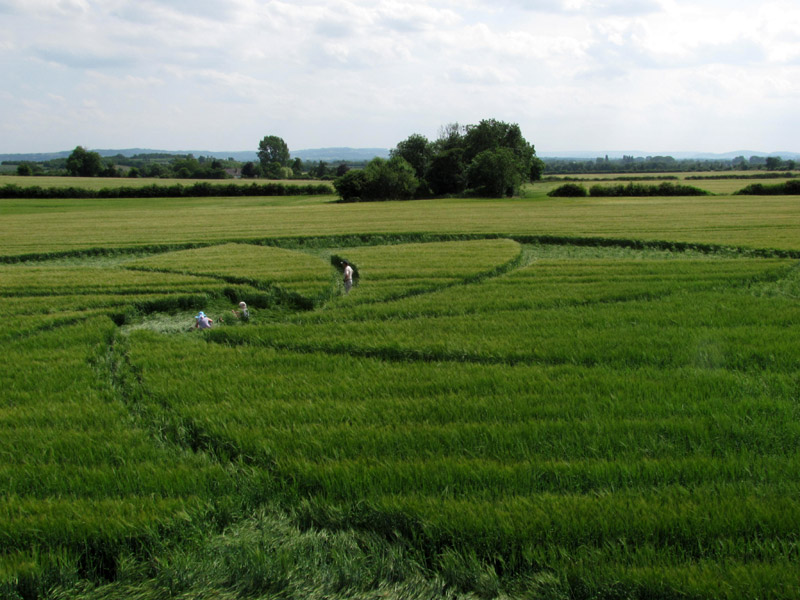 Hoden, Worcestershire crop circle, aerial photo 30