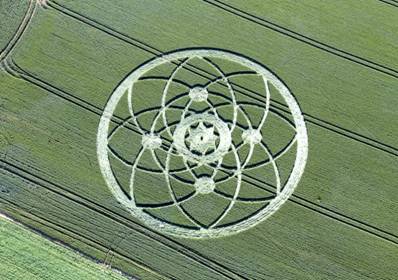 Hoden, Worcestershire crop circle, aerial photo 13