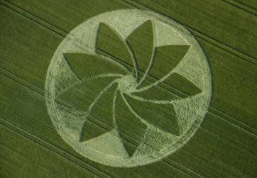 Hoden, Worcestershire crop circle, aerial photo 6