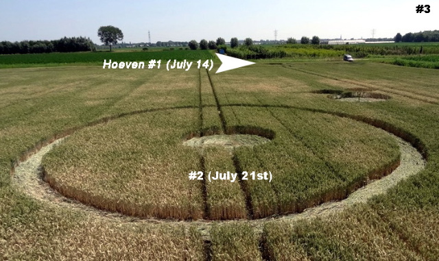 Hoeven (2), Netherlands crop circle, aerial photo 3