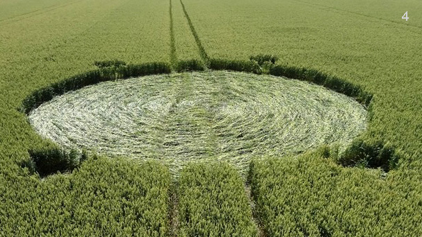 Hoeven (3), Netherlands crop circle, aerial photo 4