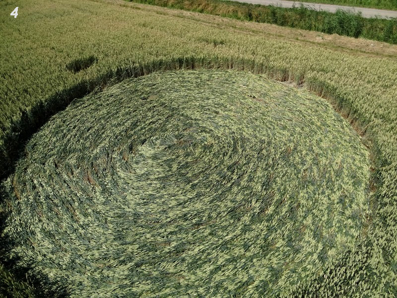 Hoeven (4), Netherlands crop circle, aerial photo 4