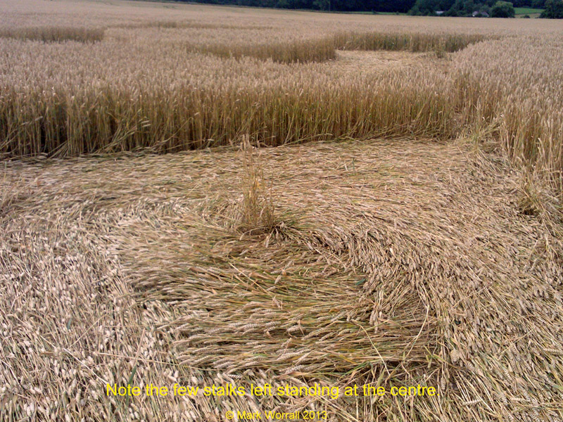 Monument Hill, Wiltshire crop circle, aerial photo 72