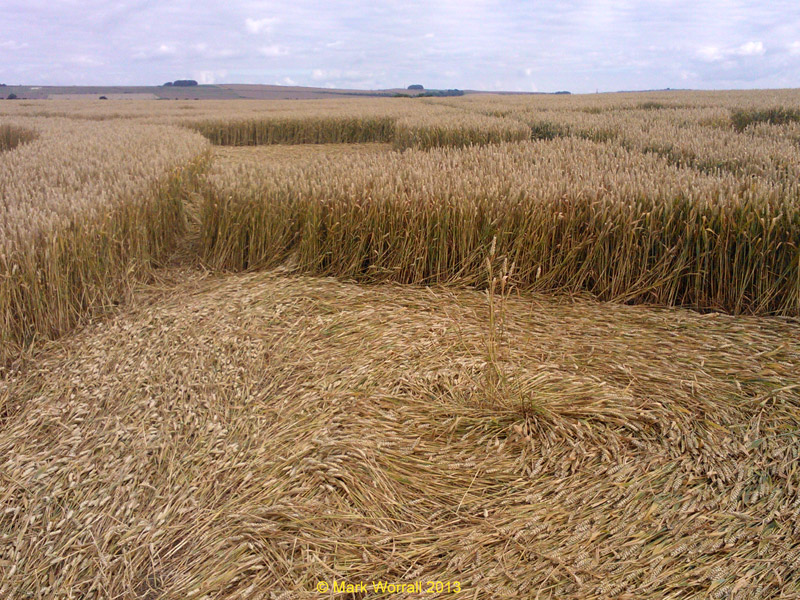 Monument Hill, Wiltshire crop circle, aerial photo 71