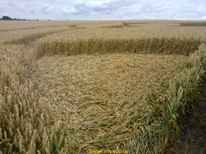 Monument Hill, Wiltshire crop circle, aerial photo 67