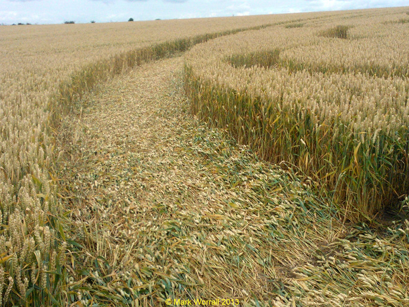 Monument Hill, Wiltshire crop circle, aerial photo 75
