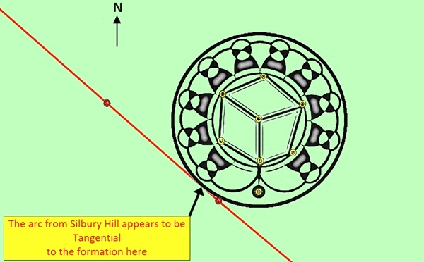 Monument Hill, Wiltshire crop circle, aerial photo 25