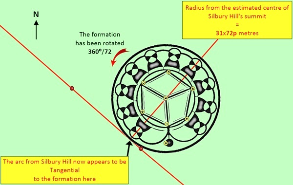 Monument Hill, Wiltshire crop circle, aerial photo 29
